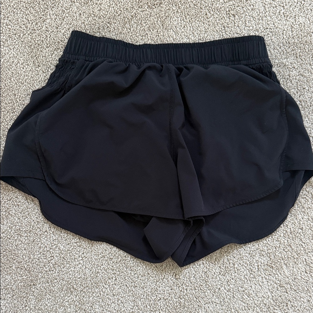 lululemon athletica Black Rugged Running Shorts
